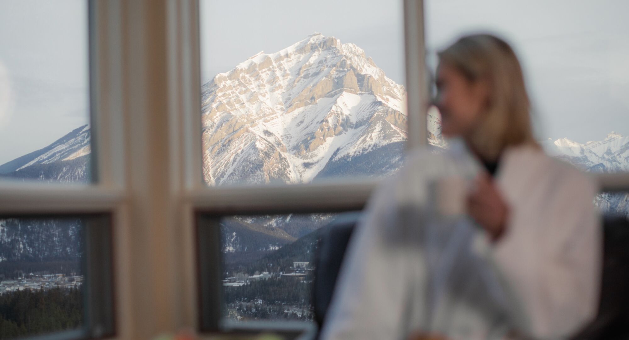 Nothing beats mornings in your room with coffee and panoramic views of the Rockies.